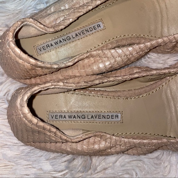 VERA WANG LAVENDER Lillian Nude Ballet Flats Size 8.5 - Picture 4 of 13
